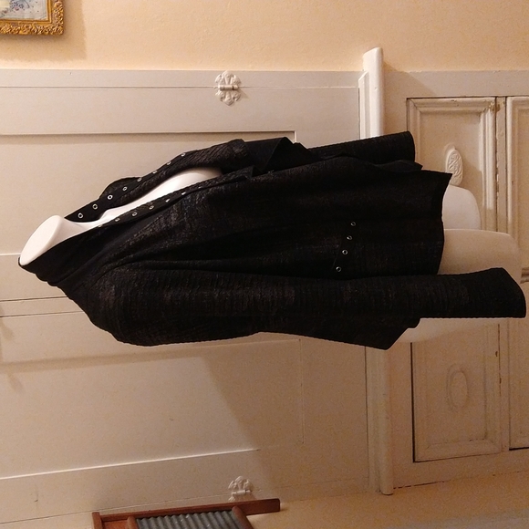 Patchington black knit jacket Sz PS - Picture 3 of 5